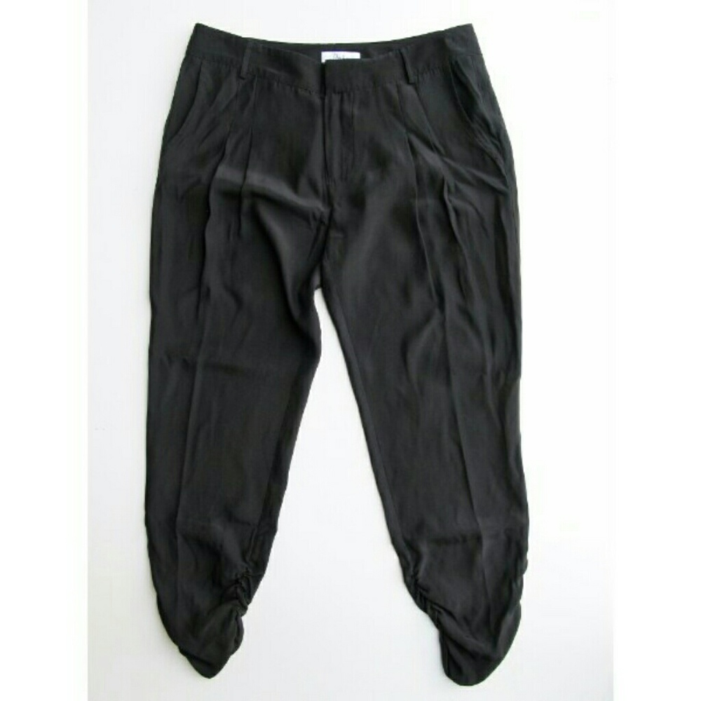 Parker Devlin Pleated Silk Capri Joggers 2